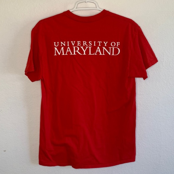 UNIVERSITY OF MARYLAND "NOW A TERP" SHORT SLEEVE TEE RED - Picture 3 of 5